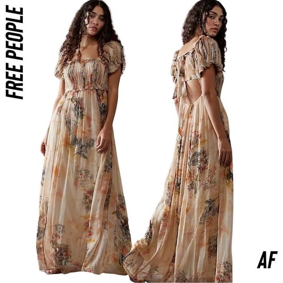 FREE PEOPLE IRINA MAXI DRESS STUNNING DRESS - Picture 1 of 14